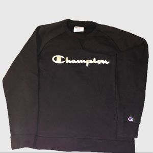 Black Champion Crewneck